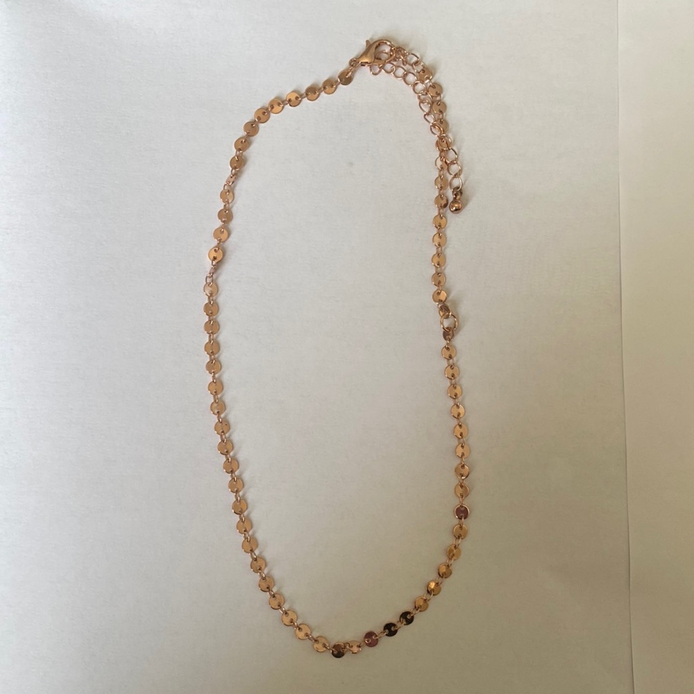 Rose gold chain necklace